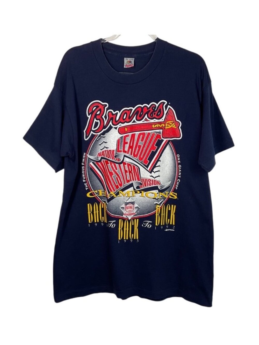 Atlanta Braves 1991 1992 1993 National League Western Champions XL